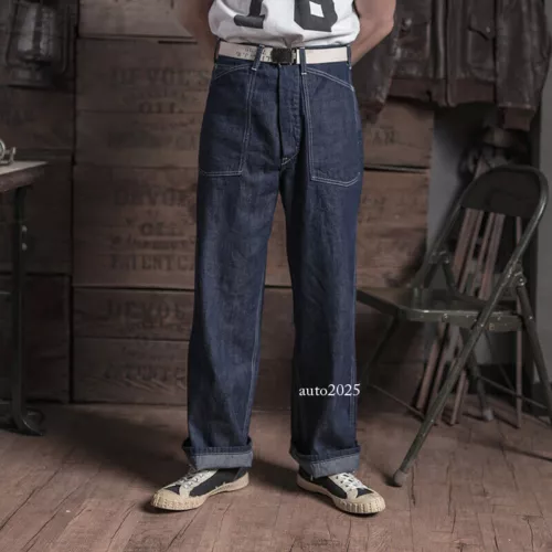 Bronson 1930s Dungarees Civilian Conservation Corps Work Pants 10oz Denim Jeans - Picture 2 of 36