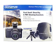Olympus - Pen E-PM1 Accessory kit Mini Tripod and a case for mirrorless camera