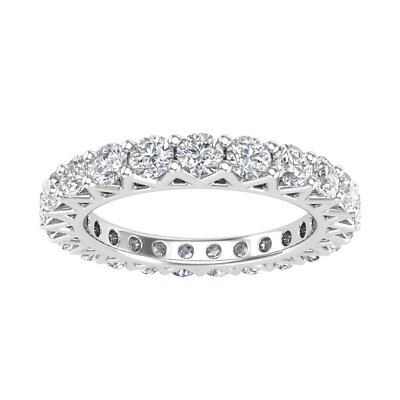 2.00 Carat TW Women’s Natural Diamond Eternity Band in 14k Gold (H-I ...