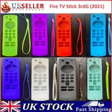 Fire Stick TV Cover Case (3rd Gen) Alexa Remote 2021 Anti Slip Silicone 4k