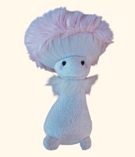 Aurora Fungi Friends Mushroom Plush Toy Pink Fluffy Cap White Body 10" Stuffed