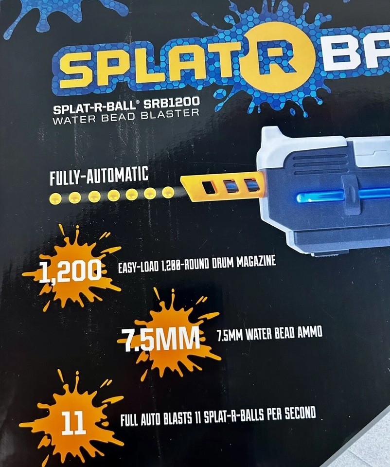 SPLATRBALL 950003 SRB1200 Full Auto Rechargeable Battery Powered