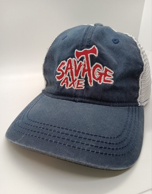 Savage Axe Soft Mesh Back Cap Snap Back Hat Platinum Series