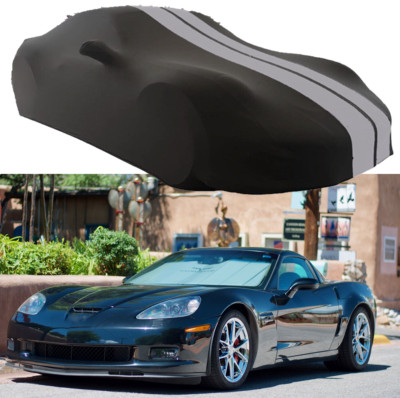 Satin Stretch Indoor Car Cover Scratch Dust Proof For Chevrolet Corvette C6 Z06