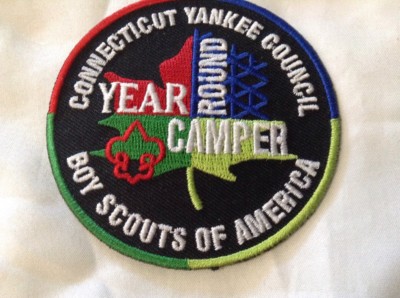 Boy Cub Scout Connecticut Yankee Council Year Round Camper Award Patch