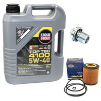 MotoröL ÖLfilter SH4043P 5W40 5Liter + ÖLablassschraube FüR Saab 9-3 Kombi