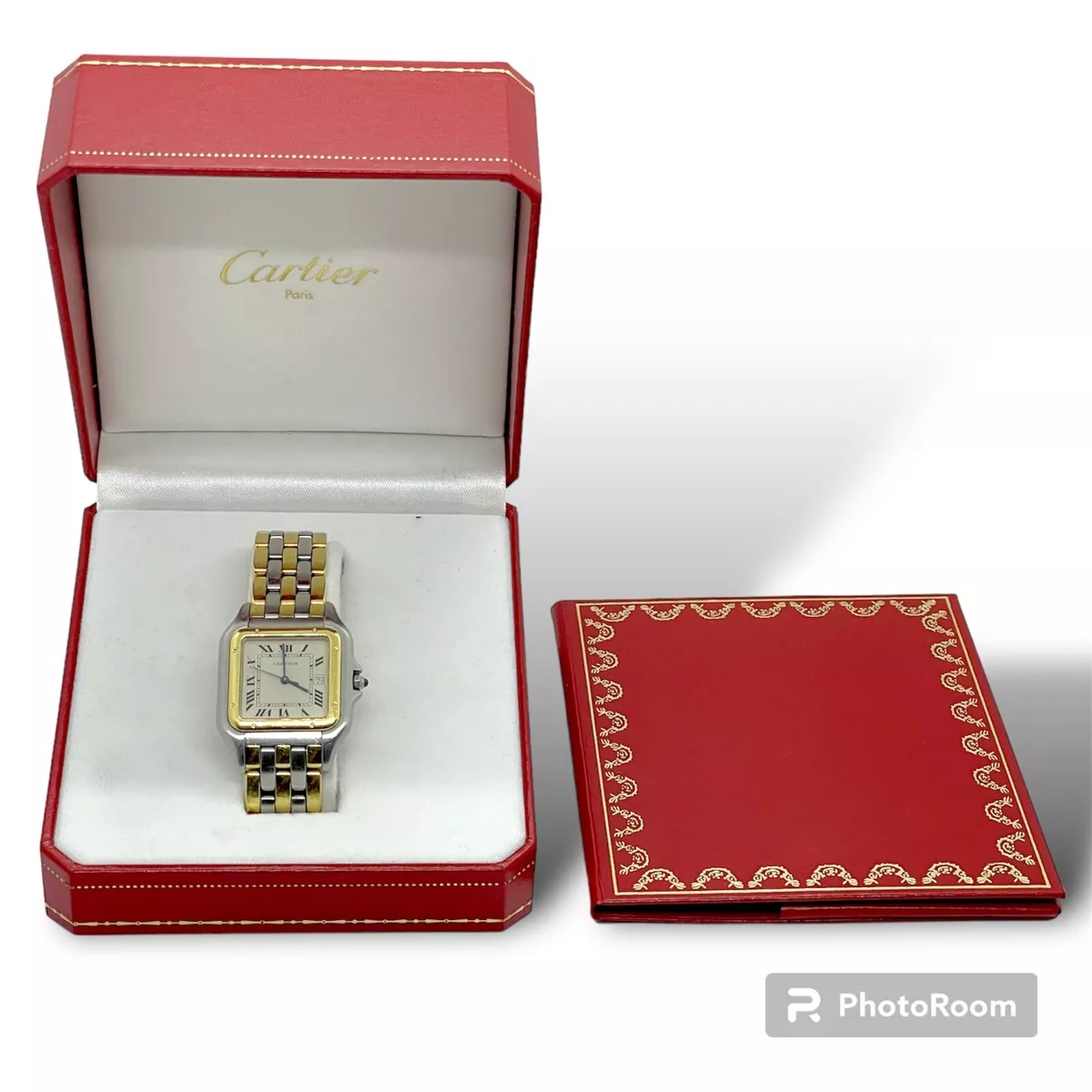 CARTIER PANTHERE Jumbo 18Karat 3 rows gold vintage Wrist Watch