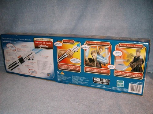 Anakin Lightsaber Interactive Blue Lightsaber Electronic Lights Sounds 2002 New - Picture 2 of 4