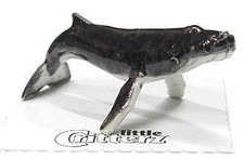 Little Critterz Miniature Porcelain Animal Figure Hump Back Whale "Song" LC227