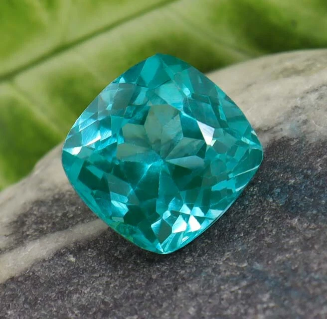 Natürlich Blau Grün Paraiba Turmalin 14.15 Ct-Kissen Schnitt Zertifiziert Lose - Bild 3 von 4