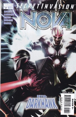 MARVEL COMICS NOVA VOL. 4  #17 NOVEMBER 2008 1ST COVER ART BY FRANCESCO MATTINA