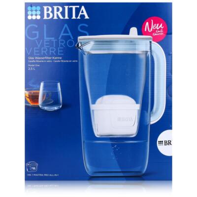 BRITA Glas Wasserfilter Kanne Model One 2,5L & Maxtra Pro Kartusche (1er Pack)