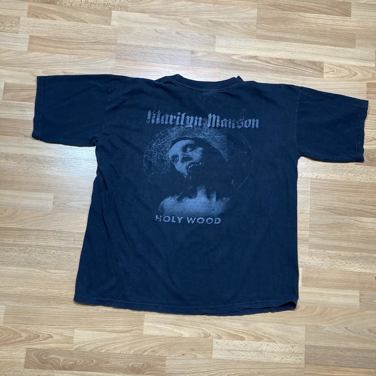 Vintage 00s Y2k Marilyn Manson T-Shirt Holy Wood Rock Shadow Of Valley  Death Tee
