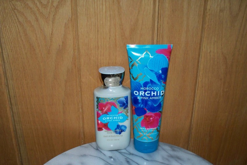 BATH & BODY WORKS MOROCCO ORCHID & PINK  BODY LOTION  & CREAM   8 OZ. EACH   NEW