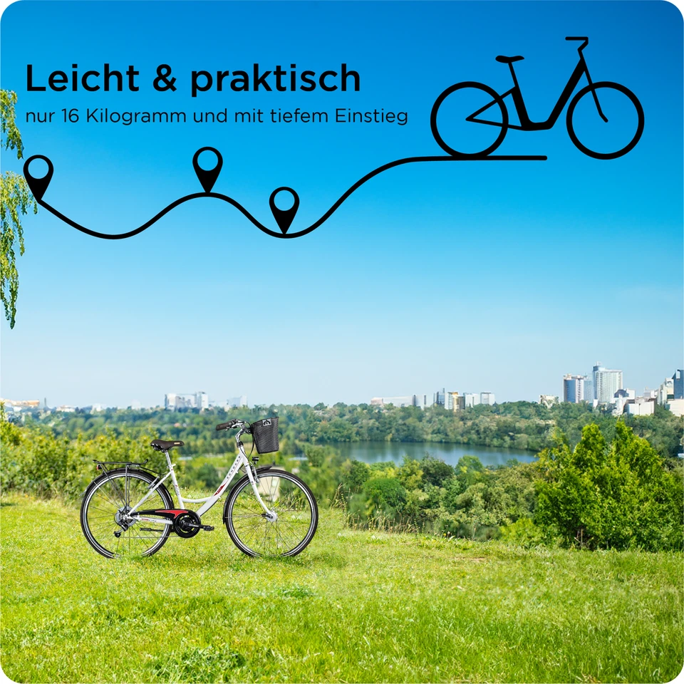 Damenfahrrad 700c Hollandrad Zündapp Z700 Damenrad Fahrrad 28 Zoll Stadtrad - Bild 2 von 4