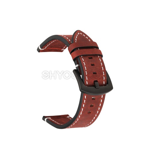 Universal Leder Uhrenband 18/19/20/21/22/24 mm Armbänder Handgelenk Ersatz Armband - Bild 10 von 39