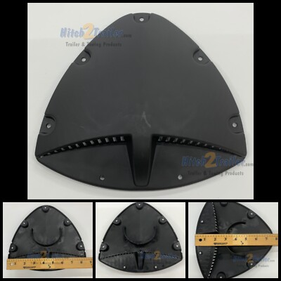 American Cargo Sidewall Vents for Enclosed RV Camper Trailers Black Aero style