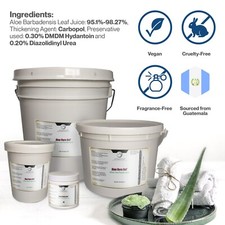 Aloe vera gel - thickened  concentrated--Pure Natural  Undiluted, Gautemala