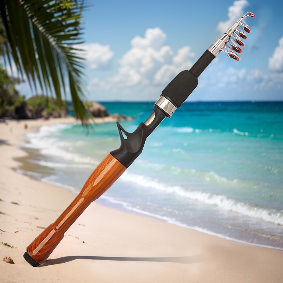 Telescopic Fishing Pole Ultralight Spinning Casting Rod for Bass Trout