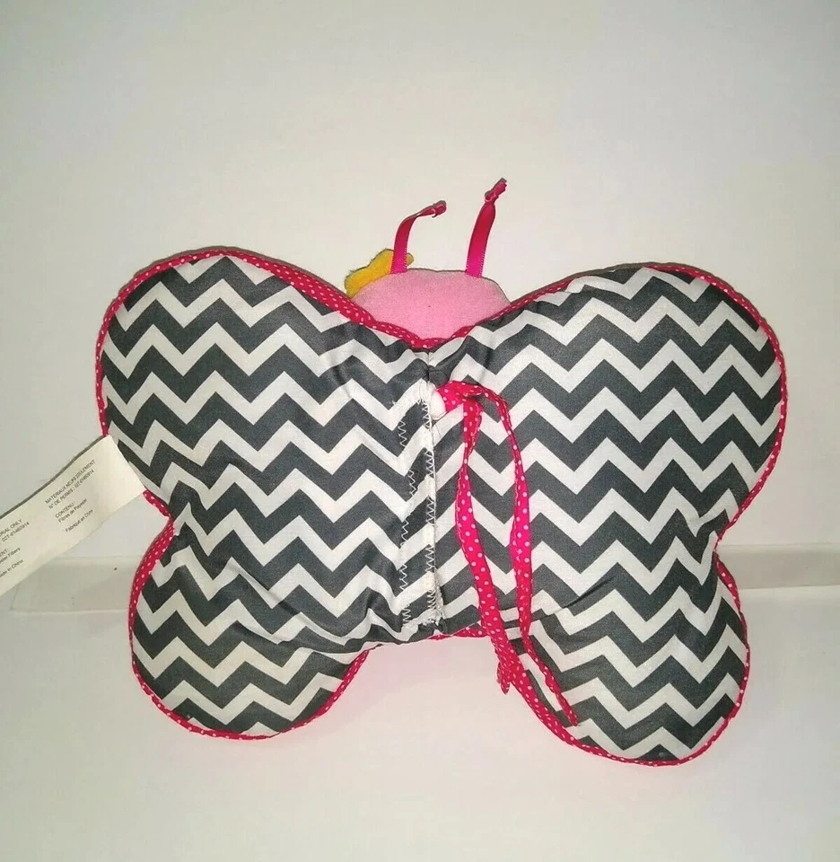 Infantino Tono Táctil Rosa Musical Mariposa Juguete Suave 10” Colgable Probado Funcionando Foto 2 de 4