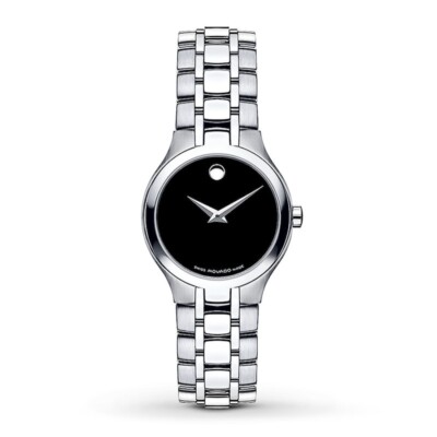 MOVADO MUSEUM BLACK DIAL 26 MM STEEL WOMEN display picture 1