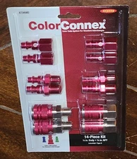 Legacy Color Connex 14pc Kit: 1/4in Body 1/4in NPT ~Industrial/Type D~ #A73458D