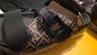 NIB Fendi Men's FF Logo Monogram Strappy Sandals Brown Tobacco Leather US 10 — photo 6