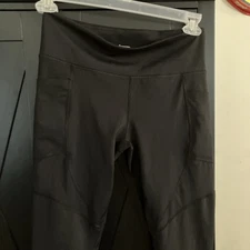 Member's Mark Large  Black Compression Ankle Leggings with Pockets 