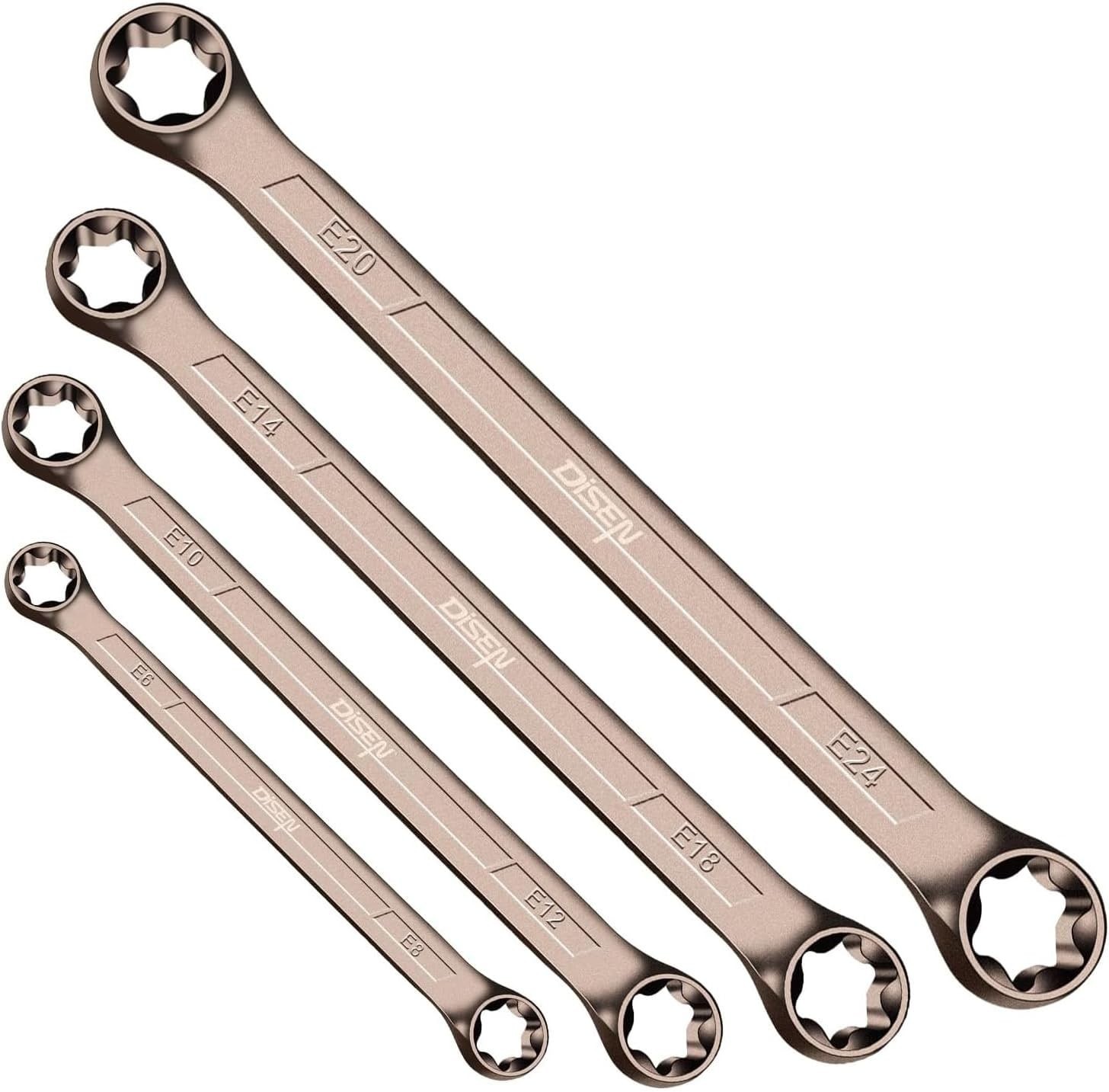E-Torx Double Box Wrench Set E6-E24 Repair Hand Tools 4 Pcs - Free Import Fees