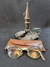 Vtg American Optical Cat Eye Glasses 1/10 12k GF Mother of Pearl Inlay AS IS 