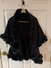 Cape With Faux Fur Trim. Beautiful   