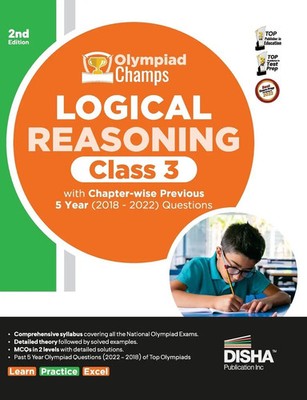 Disha Experts | Olympiad Champs Logical Reasoning Class 3 with Chapter-wise...