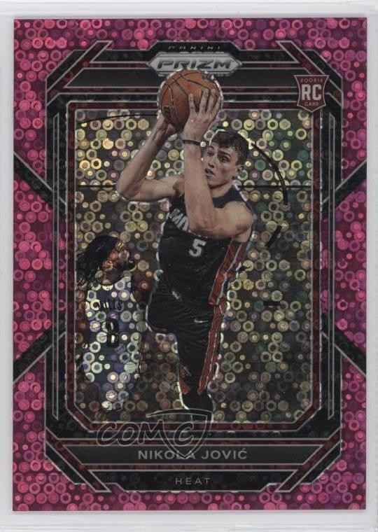 2022-23 Panini Prizm Fast Break Pink Prizm 11/50 Nikola Jovic #236 13kh