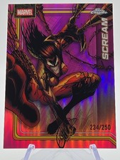 2026 Topps Chrome Marvel Pink Refractor /250 Card #148 - SCREAM