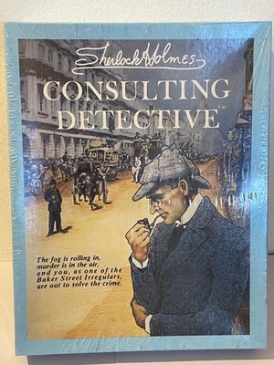Sherlock Holmes Consulting Detective Game 1984 Vintage Sleuth Pub Sealed Box