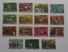 STAMPMART : GUINEA ECUATORIALE 1974 SCENE DI GUERRA NEPOLEONE 15v CTO FRANCOBOLLI USATI