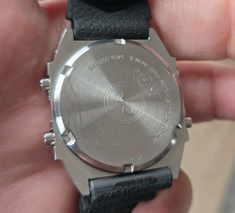 Rare Vintage Seiko Silver Wave D409-5030 Sign Table Watch New