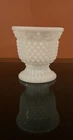 Vintage Small Avon Hobnail Milk Glass Trinket Vanity Jar Or Candle Holder
