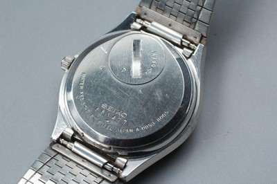 1976 SEIKO King Quartz 0853-8005 37mm Blue Dial Men's Watch
