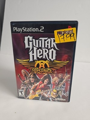 Guitar Hero Aerosmith - Sony PlayStation 2 Lite Wear On Disc Tested Works