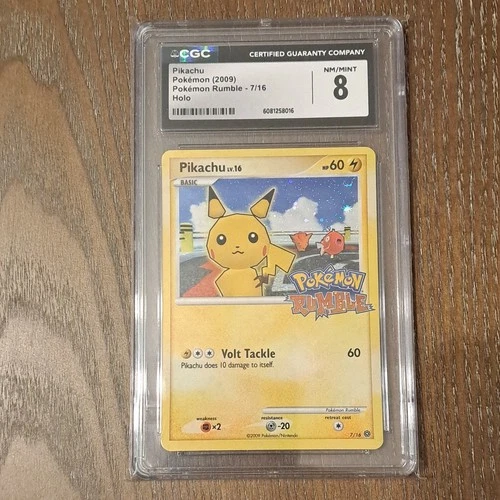 Pikachu Rumble 7/16 CGC 8 (2009 English)