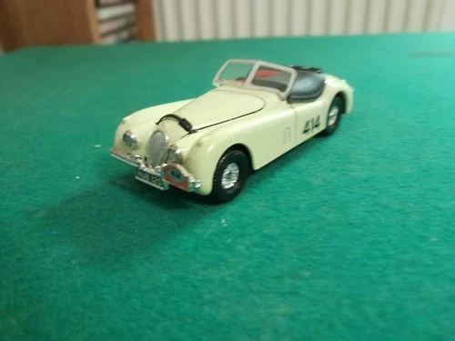 CORGI JAGUAR XJ 120 BEIGE 1952 RALLYE DES ALPES Vintage 1980s  VGC. NO BOX.