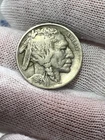1919 Full Date Near Full Horn Buffalo Nickel -  Nice Better Date US Coin!