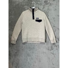Patagonia Women s Organic Cotton Quilt Snap-T Pullover Birch White Navy Small