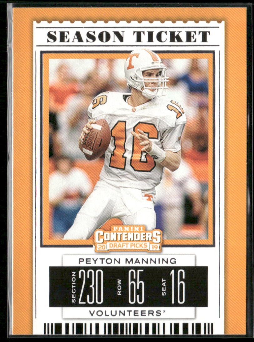 2019 Panini Contenders Draft Picks Collegiate #80 Peyton Manning
