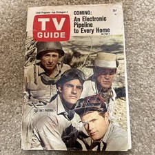 TV Guide July 29-August 4 1967 The Rat Patrol No Label TV Guide July 29-August 4 1967 The Rat Patrol No Label