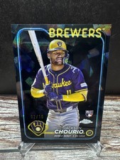 2024 Topps Chrome Update Sapphire Jackson Chourio Black /10 Rookie Debut (RC)