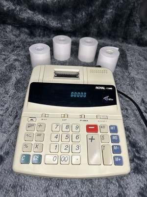 Royal 770 HD EZ Vue Desktop 12 Digit Electronic Calculating Machine Memory Print