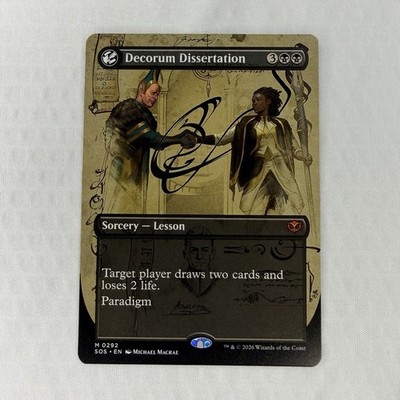 Decorum Dissertation (Borderless) Regular, 0292 Secrets of Strixhaven 