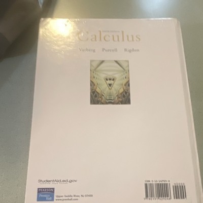 Pearson Prentice Hall Calculus 9th Edition Textbook Varberg Purcell Rigdon
